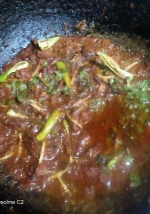 A picture of Beef karahi.