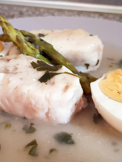 Una foto de Merluza en Salsa Verde
