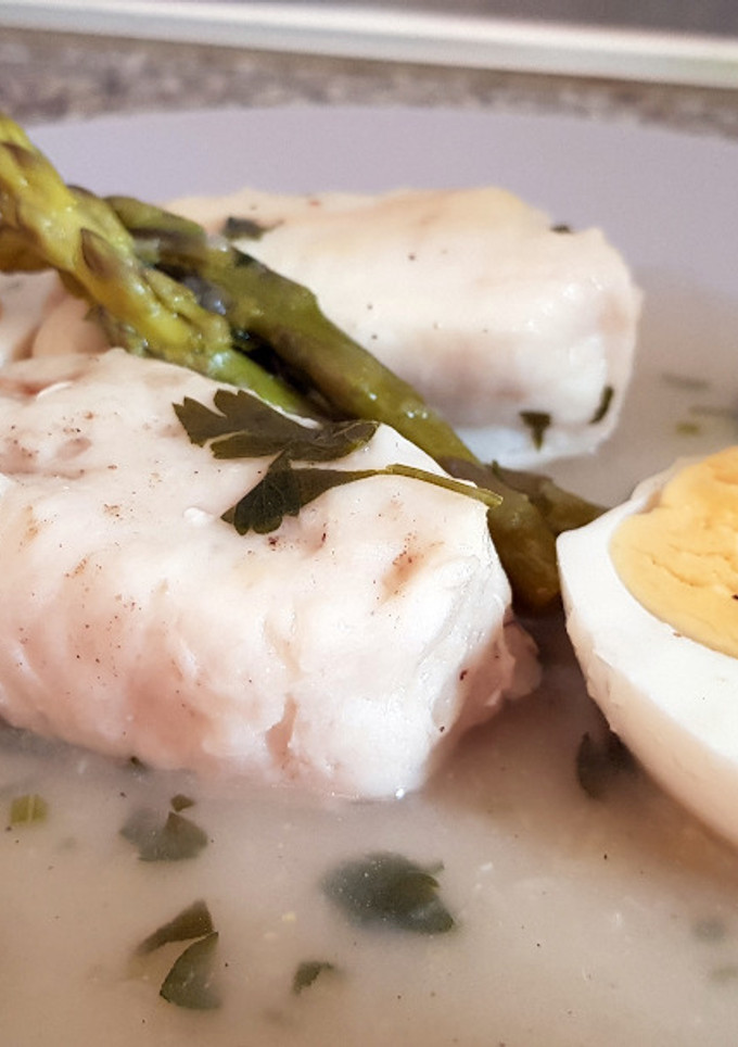 Una foto de Merluza en Salsa Verde