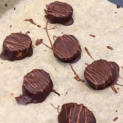 A picture of Chocolate Coated Bananas.