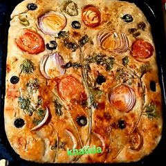 A picture of Focaccia bread.
