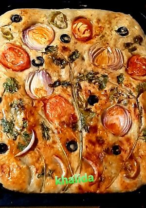 A picture of Focaccia bread.