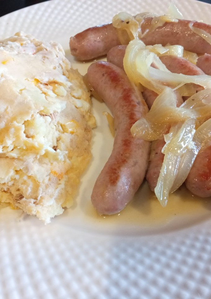 Una foto de Salchichas al vino blanco
