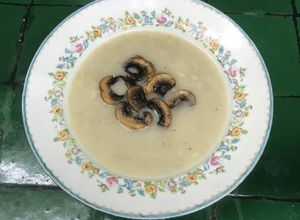 Una foto de Velouté con champignons