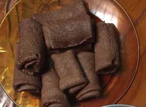 Foto resep Dadar gulung coklat isi vla susu (takaran sendok)