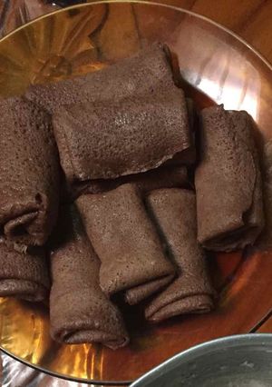Foto resep Dadar gulung coklat isi vla susu (takaran sendok)