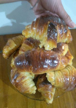 Una foto de Croissants XXL re fáciles