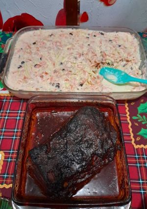 Una foto de Costilla de Cerdo en salsa de 3 Chiles