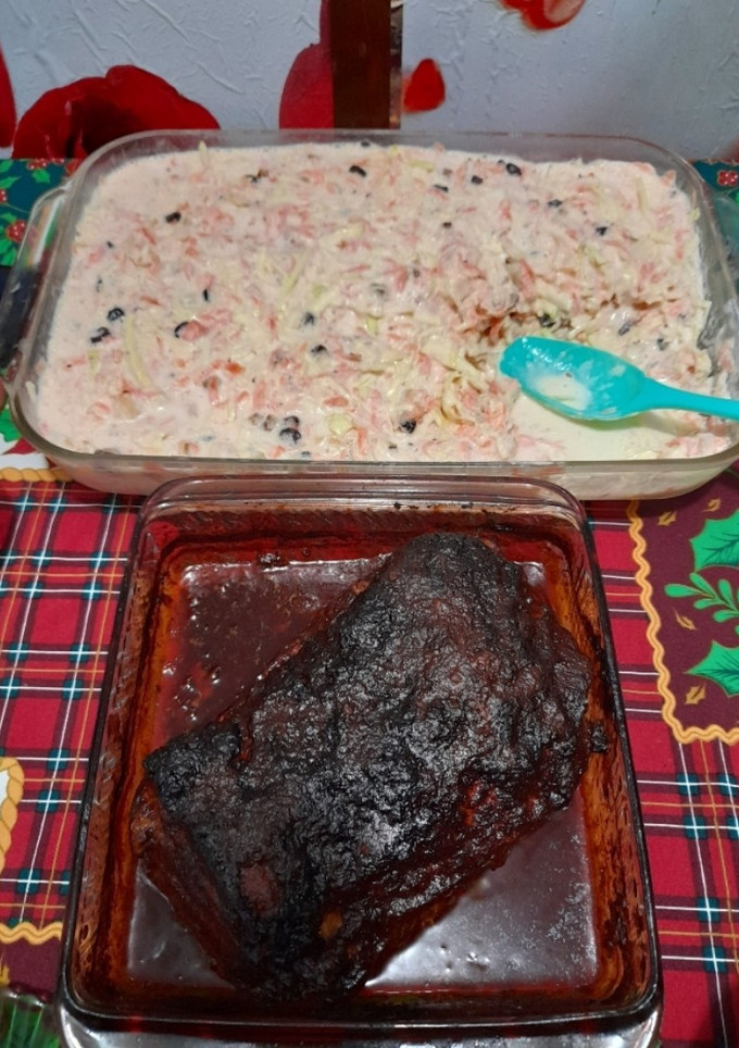 Una foto de Costilla de Cerdo en salsa de 3 Chiles