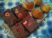 Una foto de brownie esponjoso