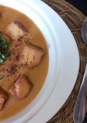 Una foto de Sopa Crema de porotos