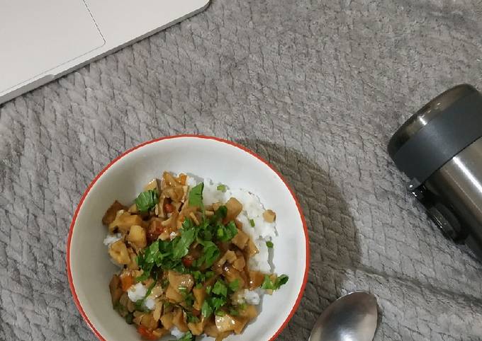 Cara Gampang Membuat Mushroom Rice Bowl, Lezat Sekali