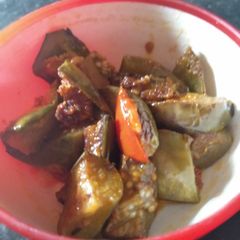 A picture of Brinjal bhaji.