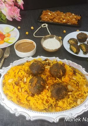 लज़ीज चिकन पालक चीज कोप्ता मंदी (मांडी) रेसिपी मुख्य फोटो