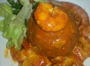 Foto principal de Mofongo con gambones al ajillo