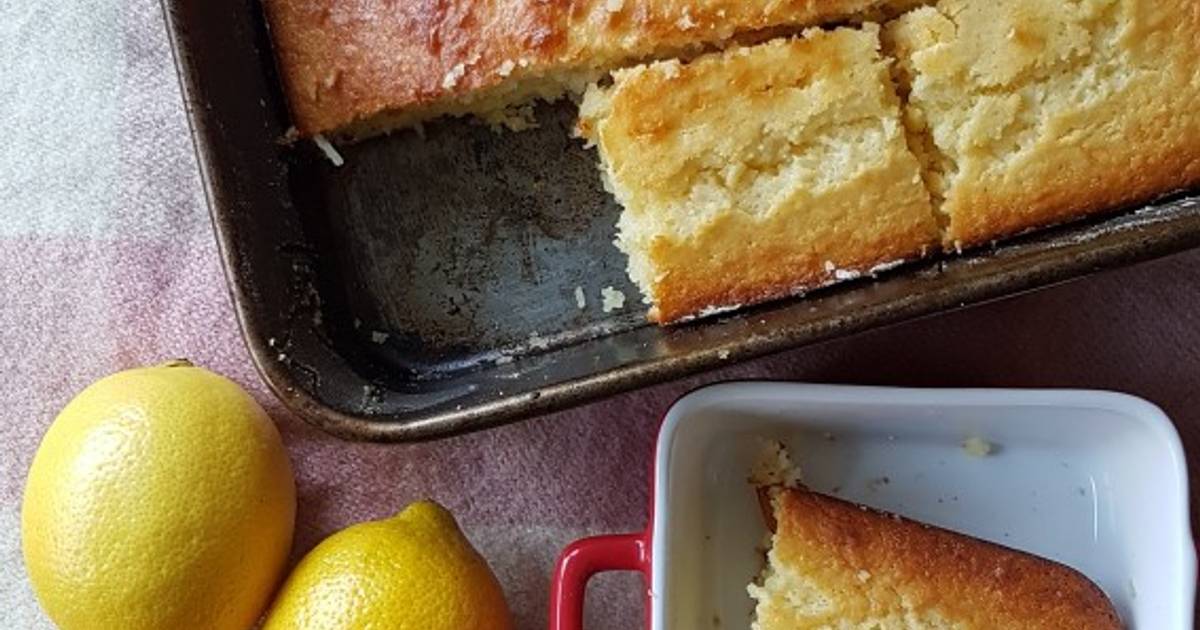 Resep Lemon Coconut Cake No Mixer oleh In The Kitchen With Jackie