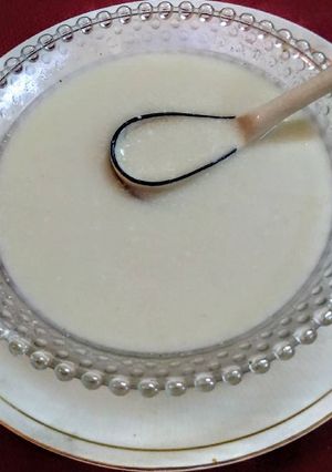 A picture of Rabdi with bajra.