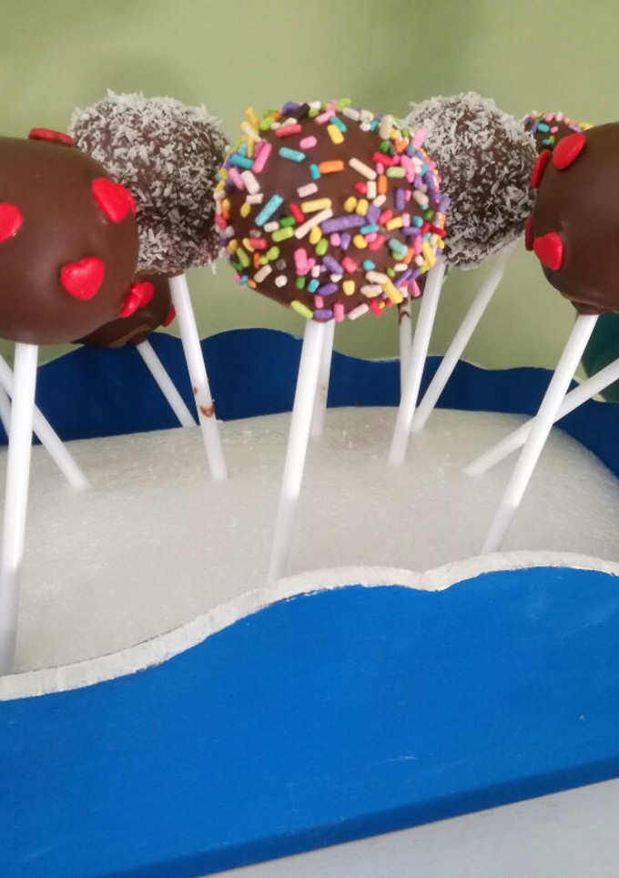 Una foto de Cake pops 🍭💕