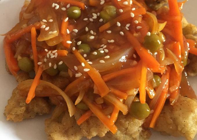 Resep Ayam saus asam manis (koloke) Anti Gagal