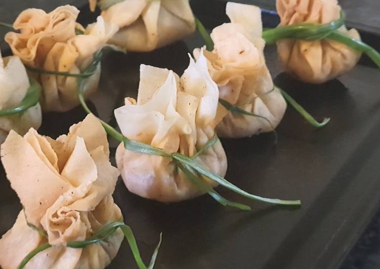 Steps to Make Crunchy filo parcels in 17 Minutes for Mom