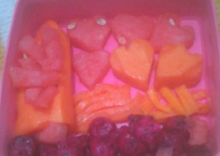 Langkah Mudah untuk Menyiapkan Bento buah, Enak