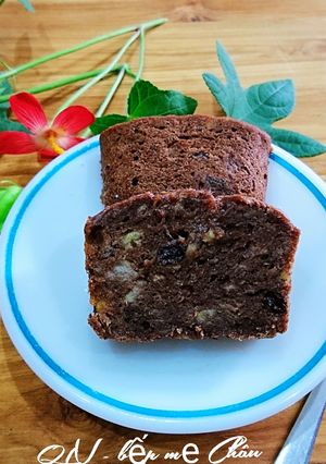 Hình của món Bánh chuối "thần thánh" vị cacao.