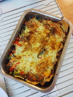 Una foto de Nachos perfectos vegetarianos