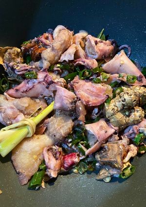 Foto resep Cumi cabe hijau