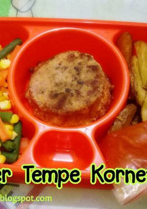 Foto resep Bekal Suami - Burger Tempe Kornet Saus Asam Manis