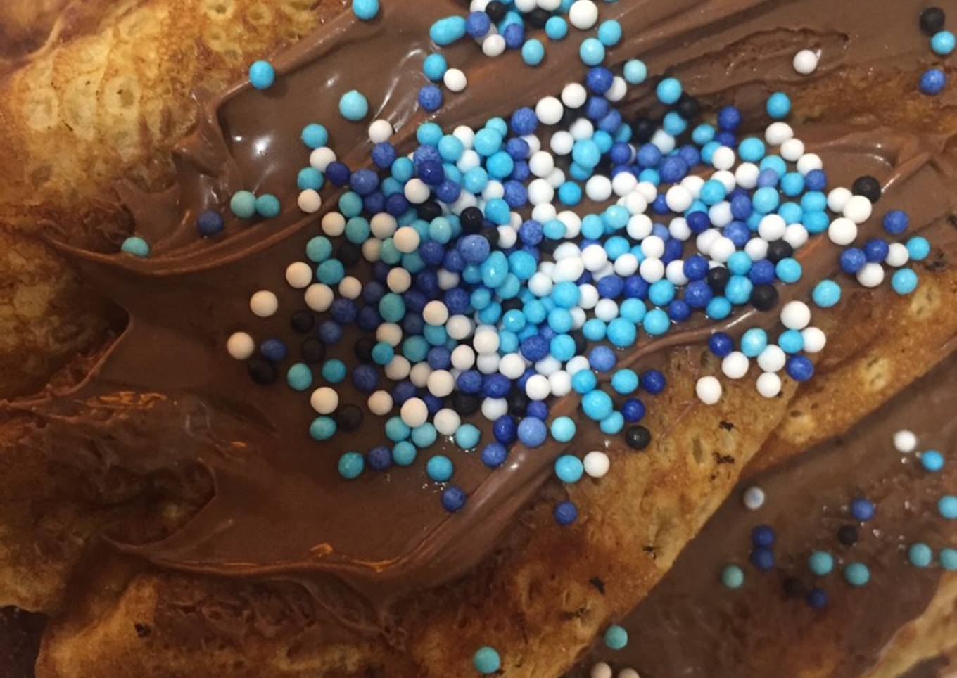 Tortitas o pancakes con nutella