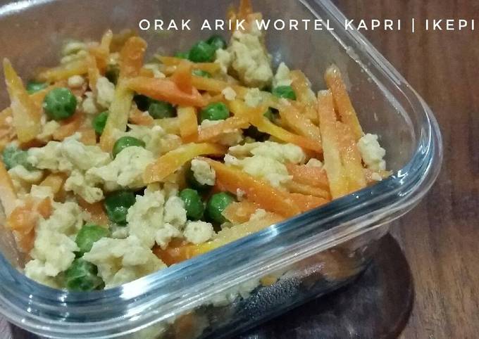 Resep Orak Arik Wortel Kapri Oleh Ike Pertiwi Windasari Cookpad