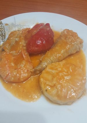 Foto principal de Rape y pimiento de piquillo en salsa