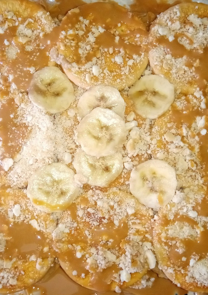 Una foto de Torta Simple de Galletas Y Dulce de Leche