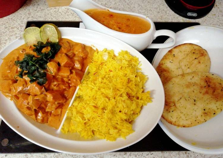 Butter Chicken with Saffron Rice. π