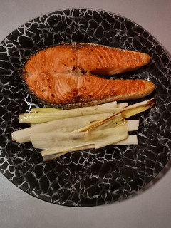 Una foto de Salmón a la plancha