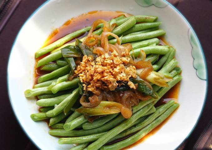 Resep Buncis Siram Bawang Putih (Garlic Green Bean Recipe)