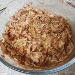 A picture of Slow and simple bbq Pulled Chicken.