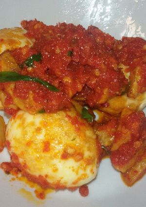 Foto resep Balado telur kentang