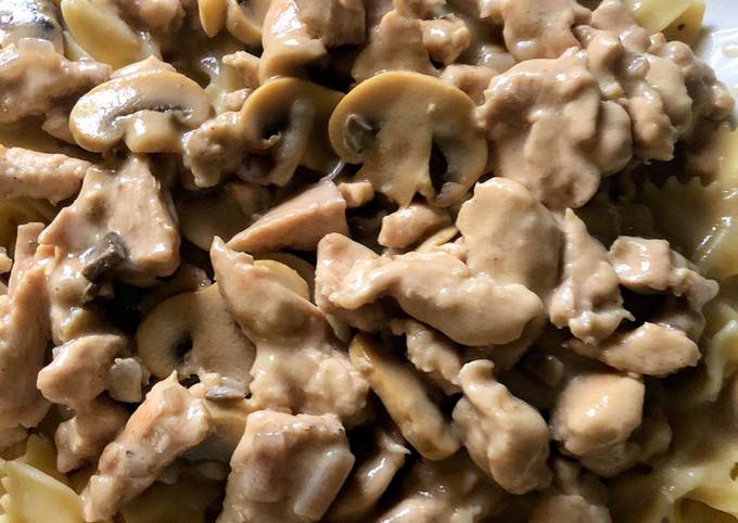 How to Make Favorite Chicken Stroganoff on Egg Noodles