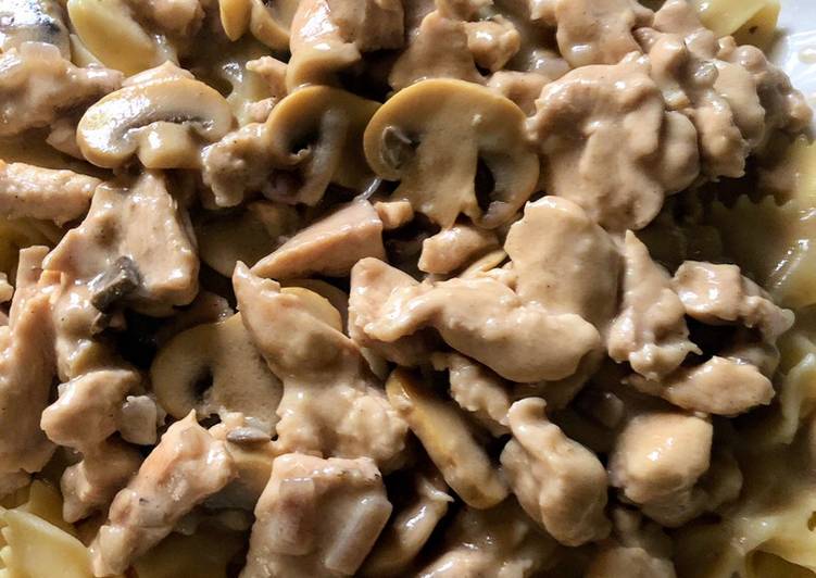 Recipe of Award-winning Chicken Stroganoff on Egg Noodles