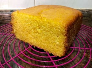 Foto principal de Bizcocho de naranja sin gluten y sin lactosa en panificadora
