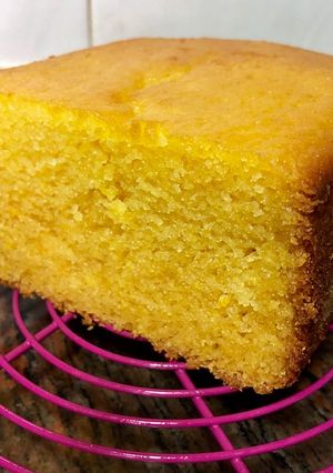 Una foto de Bizcocho de naranja sin gluten y sin lactosa en panificadora