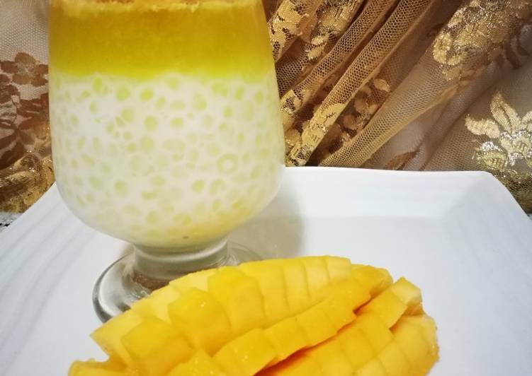 Mango Tapioca jello dessert