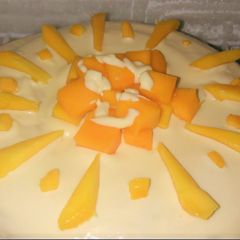 A picture of Mango Cake🍰 Recipe without Oven.