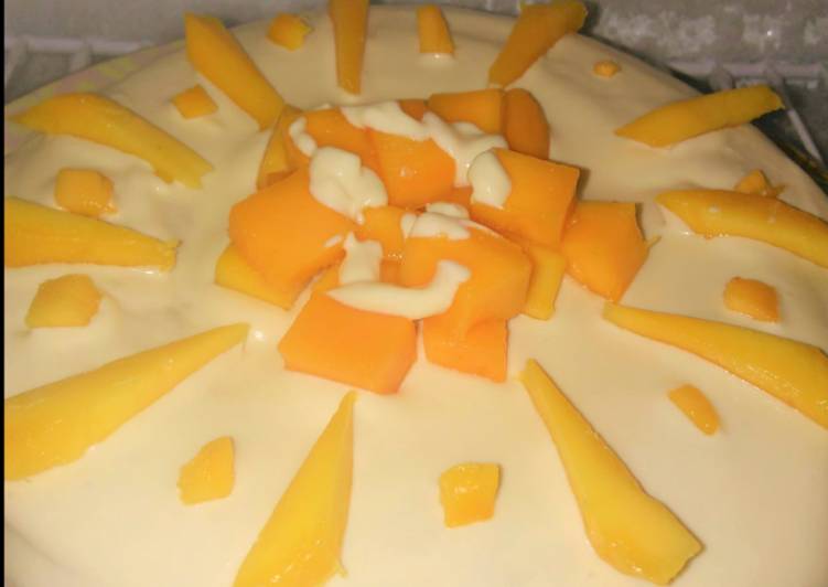 Recipe of Award-winning Mango Cake🍰 Recipe without Oven