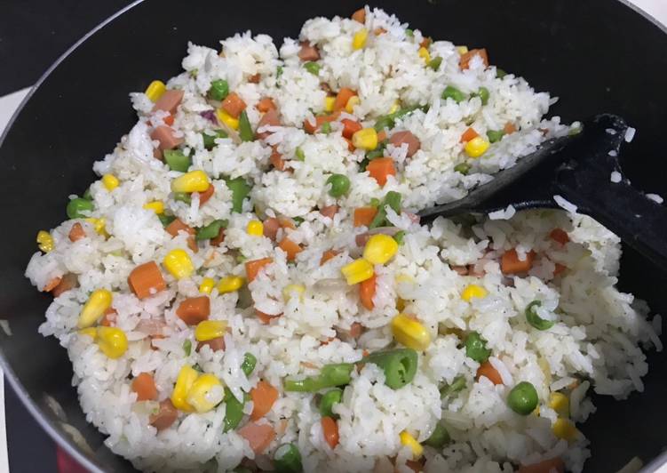 Nasi goreng sayur pelangi 🌈