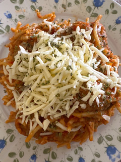 Una foto de 595. Espaguetis integrales con albóndigas (principal pasta)