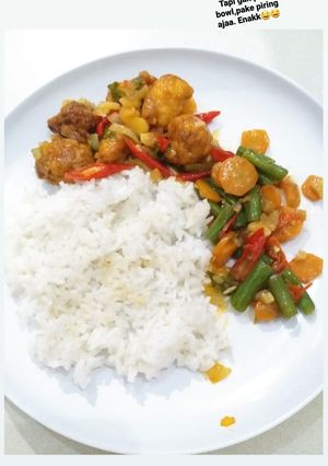 Foto resep Spicy dori rice bowl