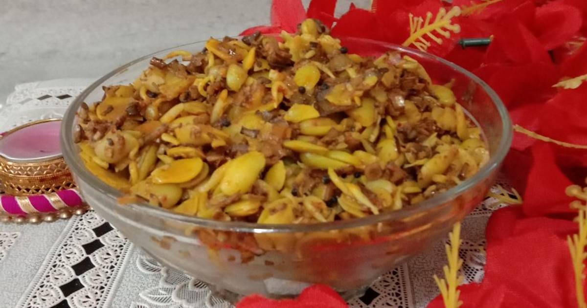 Kelphool (banana flower) & Val bhaji Recipe by Maya's Recipe's Cookpad
