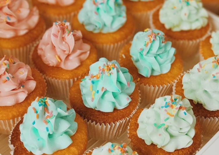 Resep Vanilla cupcake yang Lezat